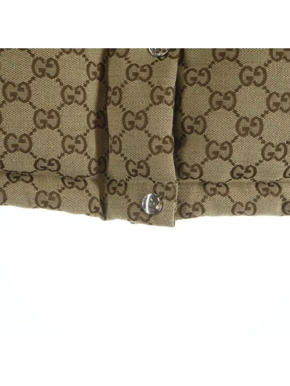 Gucci GG Cotton Canvas Down Vest Beige 36
